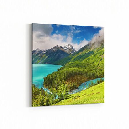 Olla 13924K Doğa / Manzara Görseli Kare Kanvas Tablo (Ölçü: 100X100)