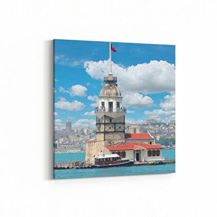 Olla 18903K Yapı Görseli Kare Kanvas Tablo (Ölçü: 25X25)