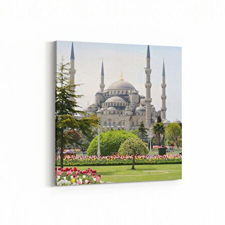 Olla 18295K Yapı Görseli Kare Kanvas Tablo (Ölçü: 25X25)