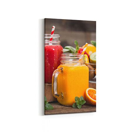 Olla 15034DD Gıda Görseli Dikey Dar Kanvas Tablo (Ölçü: 40X80)
