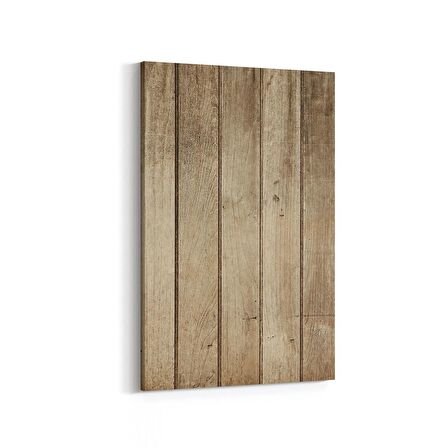 Olla 11978D Ahşap Desen Görseli Dikey Kanvas Tablo (Ölçü: 100X150)