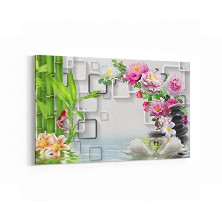 Olla 17044Y Spa / Masaj Görseli Yatay Kanvas Tablo (Ölçü: 90X60)