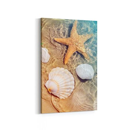 Olla 16363D Kumsal / Sahil Görseli Dikey Kanvas Tablo (Ölçü: 70X105)