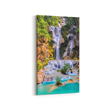 Olla 14506DD Doğa / Manzara Görseli Dikey Dar Kanvas Tablo (Ölçü: 40X80)