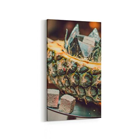 Olla 14976DD Gıda Görseli Dikey Dar Kanvas Tablo (Ölçü: 40X80)