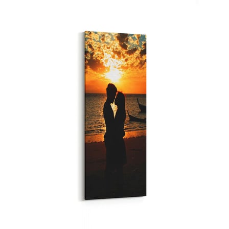 Olla 15948DI Günbatımı Görseli Dikey İnce Kanvas Tablo (Ölçü: 30X90)