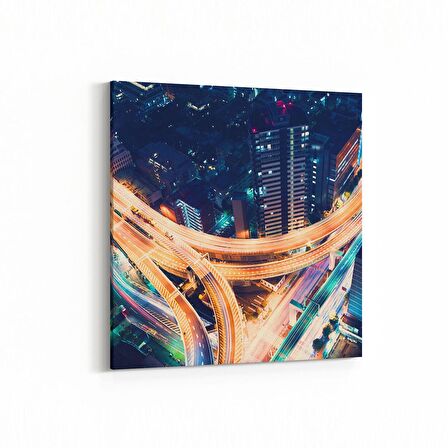 Olla 18453K Yapı Görseli Kare Kanvas Tablo (Ölçü: 25X25)