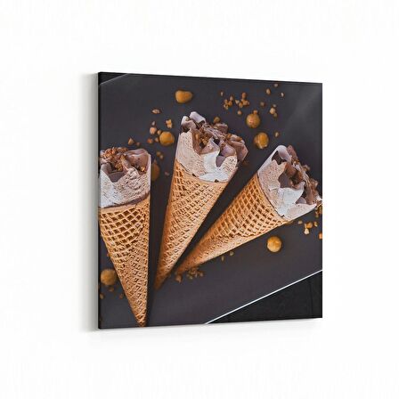 Olla 14990K Gıda Görseli Kare Kanvas Tablo (Ölçü: 25X25)