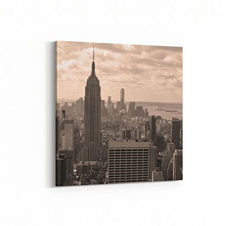 Olla 18942K Yapı Görseli Kare Kanvas Tablo (Ölçü: 60X60)