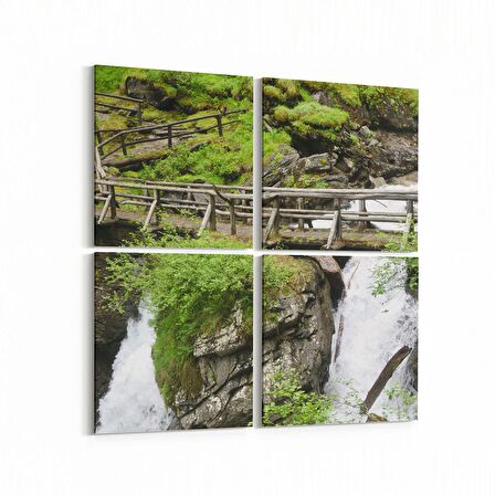 Olla 14623K4 Doğa / Manzara Görseli Kare 4'lü Kanvas Tablo (Ölçü: 65X65)