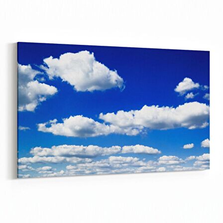 Olla 15552Y Gökyüzü Bulut Görseli  Yatay Kanvas Tablo (Ölçü: 150X100)