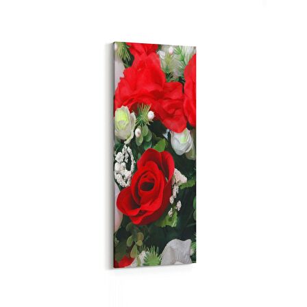 Olla 11554DI Çiçek Görseli Dikey İnce Kanvas Tablo (Ölçü: 40X120)