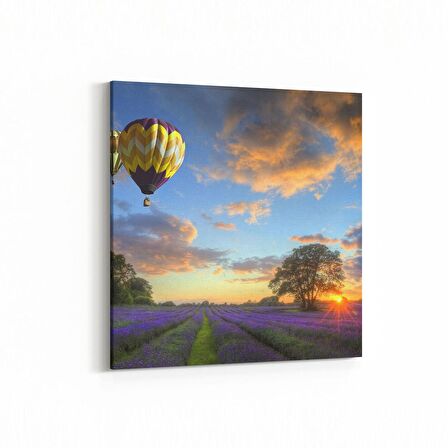 Olla 16120K Günbatımı Görseli Kare Kanvas Tablo (Ölçü: 25X25)