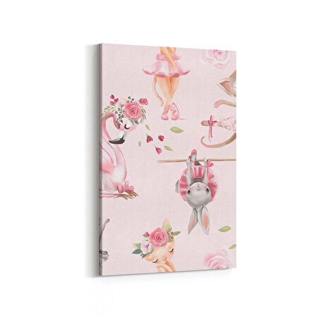 Olla 12733D Çocuk Odası Görseli Dikey Kanvas Tablo (Ölçü: 80X120)