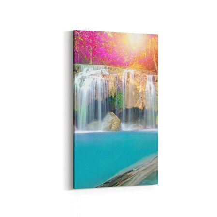 Olla 13807DD Doğa / Manzara Görseli Dikey Dar Kanvas Tablo (Ölçü: 40X80)