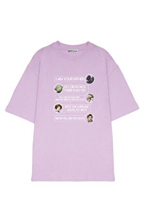 Unisex Oversize T-shirt Character Quotes