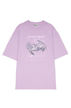 Unisex Oversize T-shirt Darth Vaders Tie Fighter