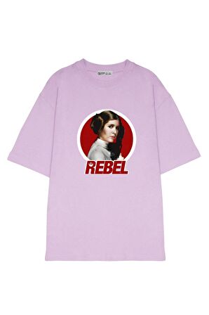 Unisex Oversize T-shirt Leia Rebel Circle