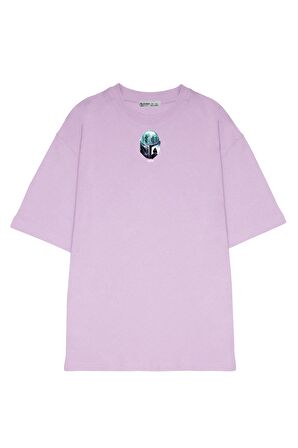 Unisex Oversize T-shirt Mandalorian Helmet