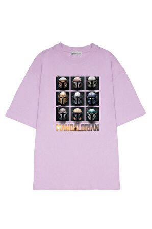 Unisex Oversize T-shirt Mandalorian Helmets
