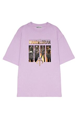 Unisex Oversize T-shirt Mandalorian Panel