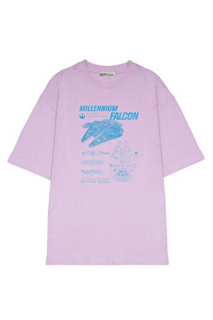 Unisex Oversize T-shirt Millennium Falcon Schematics