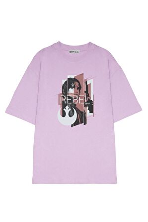 Unisex Oversize T-shirt Rebel In Red