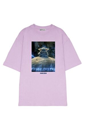 Unisex Oversize T-shirt Star Wars Mandalorian The Child Meditation