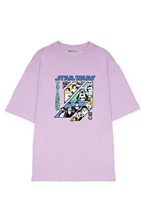 Unisex Oversize T-shirt Star Wars Visions Force Grid