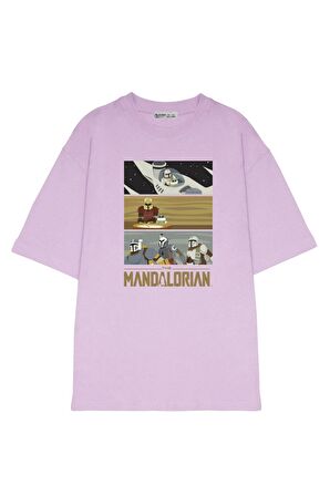 Unisex Oversize T-shirt The Mandalorian Bounty Hunter Stack
