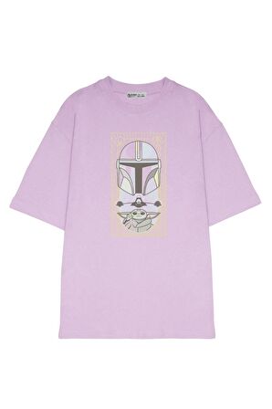 Unisex Oversize T-shirt The Mandalorian Grogu Card