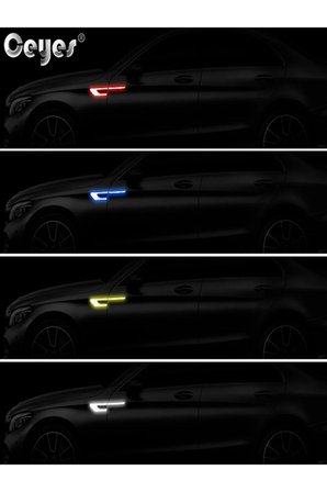 Oto Sticker Reflektörlü Yan Kapı Yapıştırma Oto Aksesuar