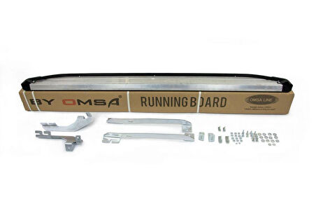 Omsa Line Jeep Grand Cherokee 2011-2021 Blackline Mat Siyah Alüminyum Alınlı Yan Basamak