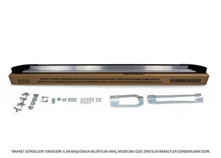 Omsa Line Dacia Logan MCV 2006-2013 Dot line Siyah Yan Koruma Basamak