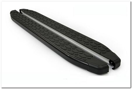 Omsa Line Ford Connect Yan Basamak 2002-2014 Blackline Mat Siyah Alüminyum Alınlı Yan Koruma Basamak