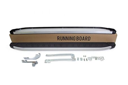 Omsa Line Land Rover Discovery V Yan Basamak 2017 Sonrası Proside Mat Alüminyum Alınlı Yan Koruma Basamak