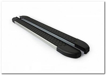 Omsa Line Toyota Proace City 2019 Sonrası Uzun Şasi Nevada Mat Alüminyum Alınlı Yan Basamak