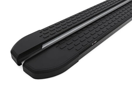 Omsa Line Toyota Proace City 2019 Sonrası Uzun Şasi Nevada Mat Siyah Alüminyum Alınlı Yan Basamak