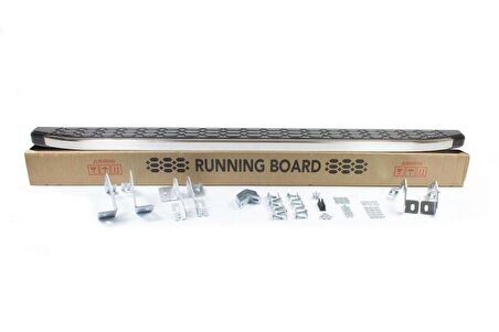 Omsa Line VW T5 Caravelle Yan Basamak 2003-2014 Blackline Krom Alınlı Yan Koruma Basamak