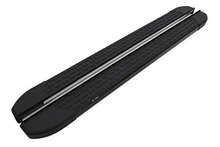 Omsa Line VW T5 Caravelle Yan Basamak 2003-2014 Nevada Mat Siyah Alüminyum Alınlı Yan Koruma Basamak
