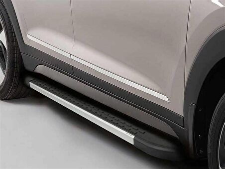 Omsa Line VW T5 Multivan Yan Basamak 2003-2014 Nevada Mat Alüminyum Alınlı Yan Koruma Basamak