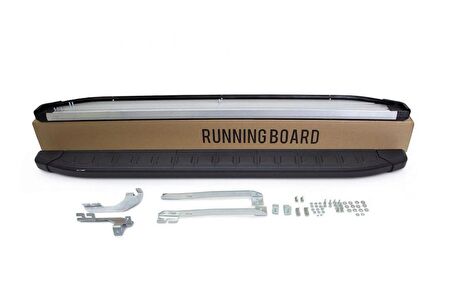 Omsa Line Volvo XC60 Yan Basamak 2009-2017 Proside Mat Siyah Alüminyum Alınlı Yan Koruma Basamak
