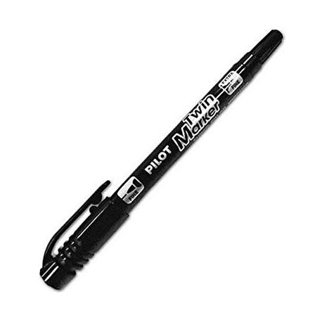 Pilot Twinmarker Çift Uçlu Siyah