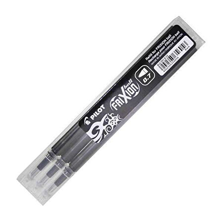 Pilot Frixion Ball 0.7 Refil Siyah 3'lü