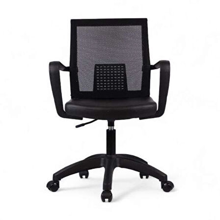 Aerox Çalışma Koltuğu Siyah Deri