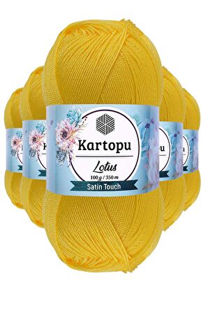 5 Adet Lotus Bikini Büstiyer Bluz Örgü İpi  K323 Civciv Sarı