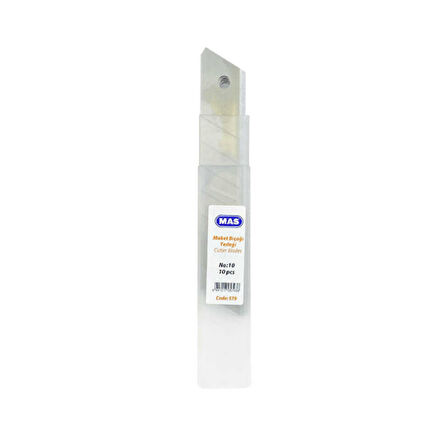 Mas 579 Maket Bıçağı Yedeği 18 mm 10'lu Tüp