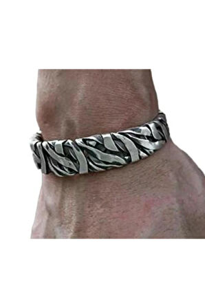 Chaos Veins Gümüşrenk Bileklik