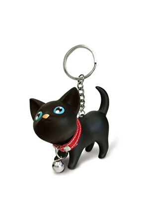 Kara Kedi Anahtarlık