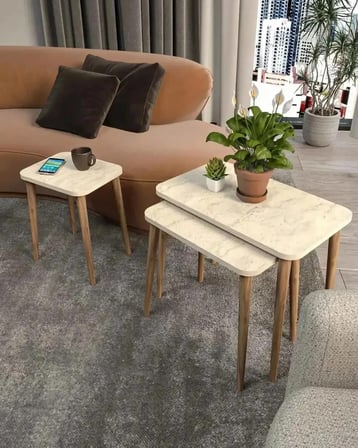 Napoli 3'lü Zigon Sehpa